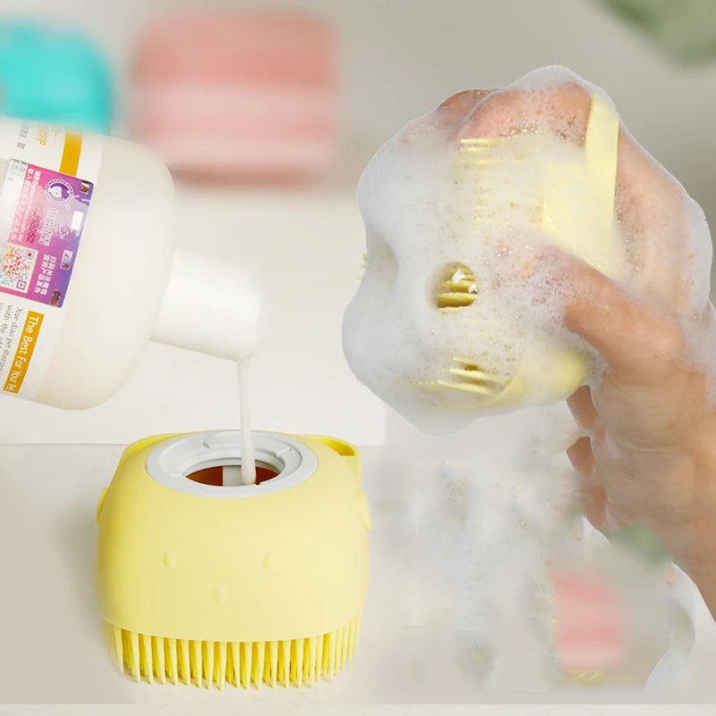 Silicone Bath Brush, Silicone Pet Bath Brush