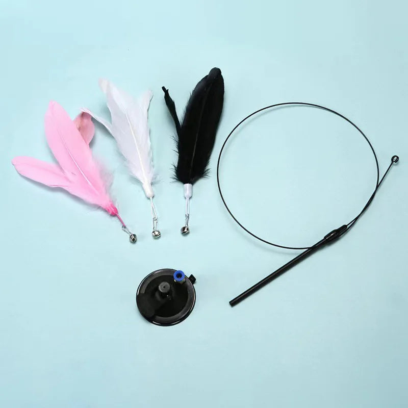 interactive Feather Wand Cat Toy