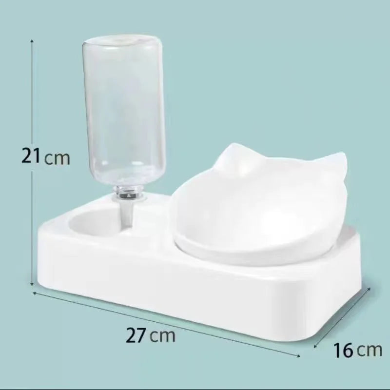 Dual-purpose Ergonomic Pet Food Bowl