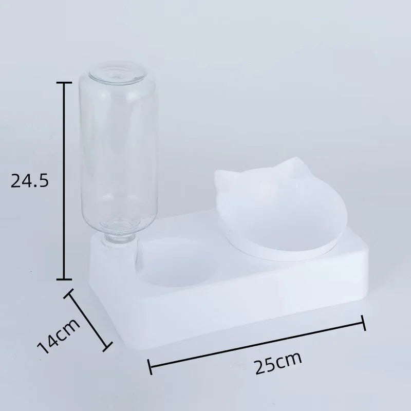 Dual-purpose Ergonomic Pet Food Bowl