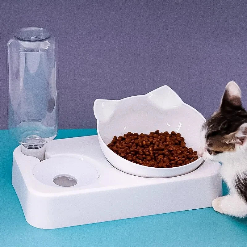 Dual-purpose Ergonomic Pet Food Bowl