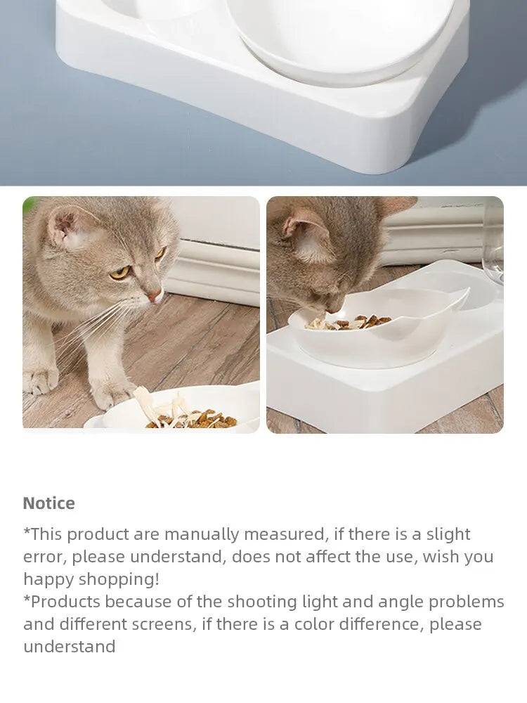 Dual-purpose Ergonomic Pet Food Bowl