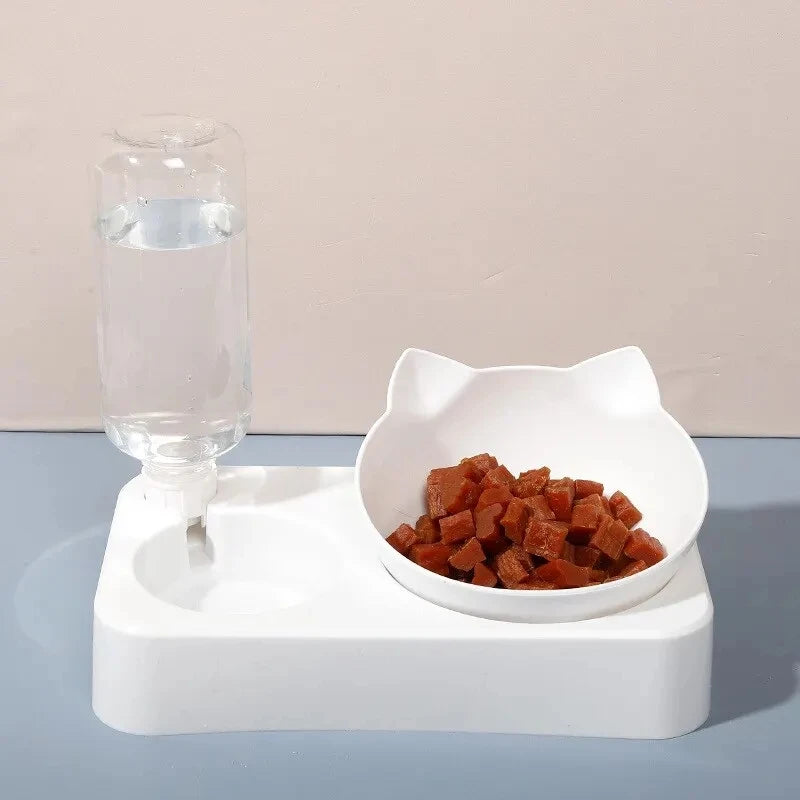 Dual-purpose Ergonomic Pet Food Bowl