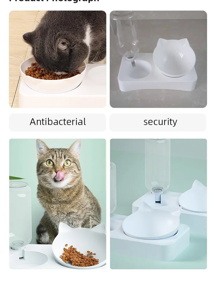 Dual-purpose Ergonomic Pet Food Bowl