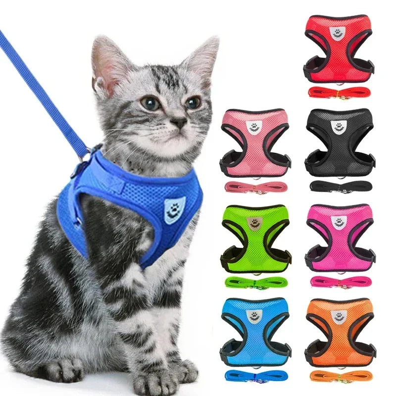Cat Harness Vest, Adjustable Pet Harness Vest