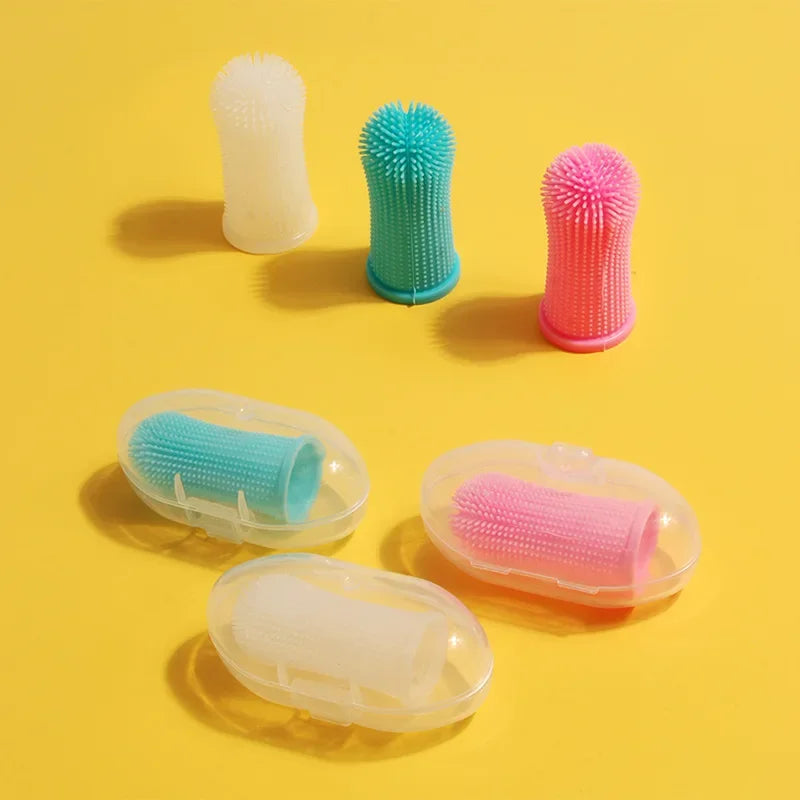 Dog Super Soft  pet Finger Toothbrush