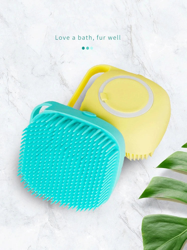 Silicone Bath Brush, Silicone Pet Bath Brush
