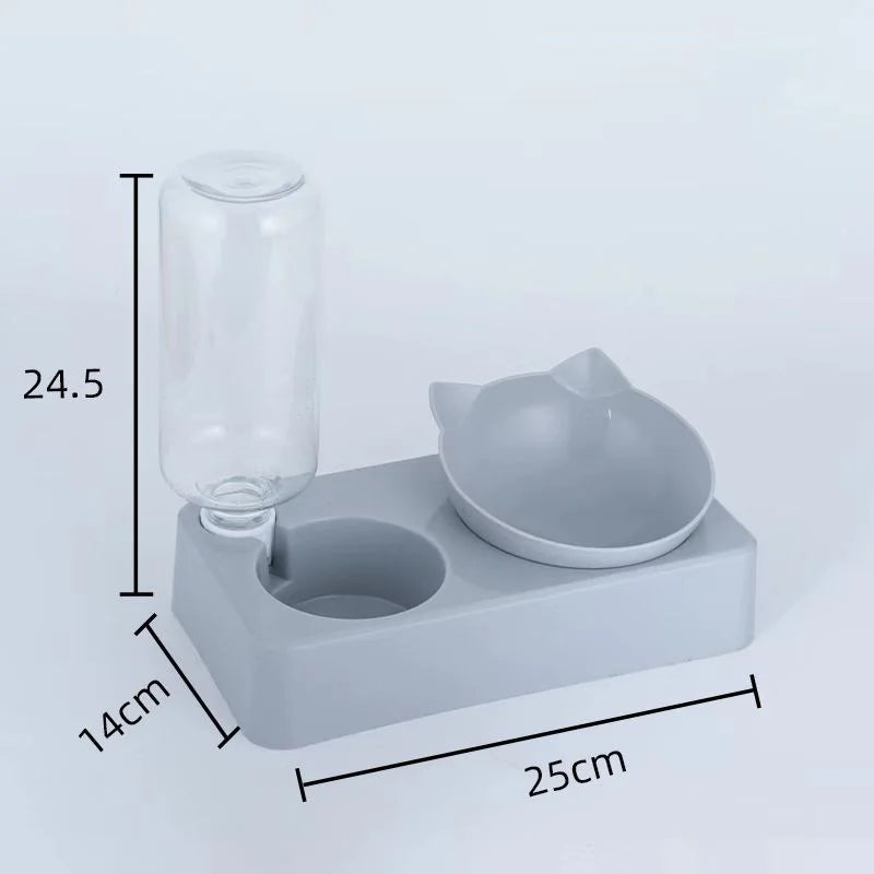 Dual-purpose Ergonomic Pet Food Bowl
