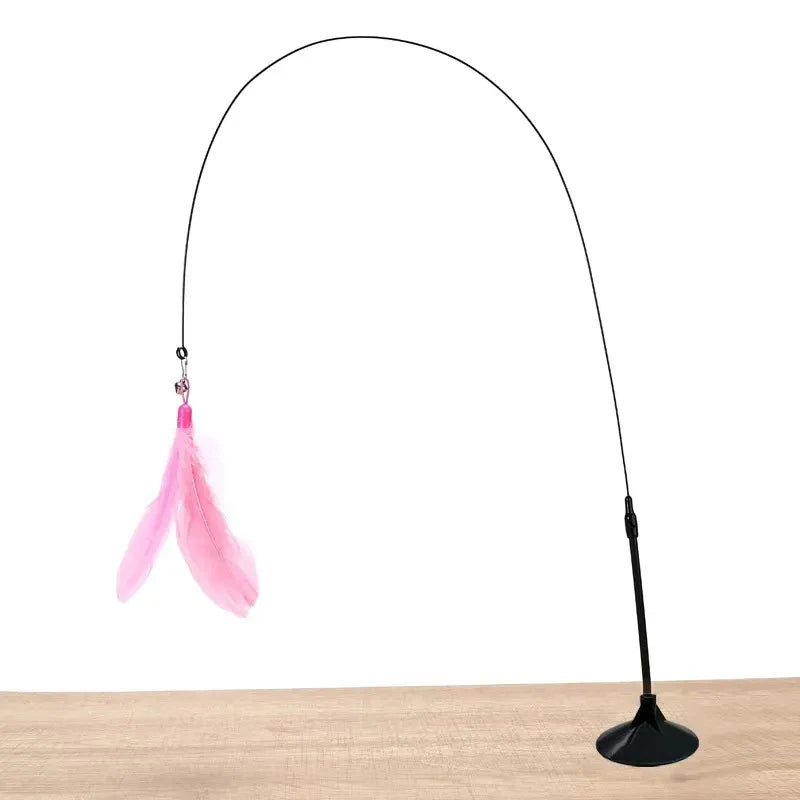 interactive Feather Wand Cat Toy