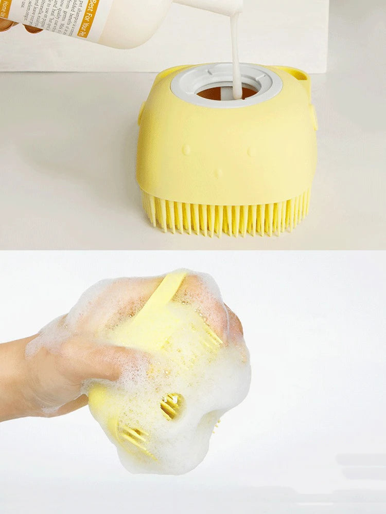 Silicone Bath Brush, Silicone Pet Bath Brush