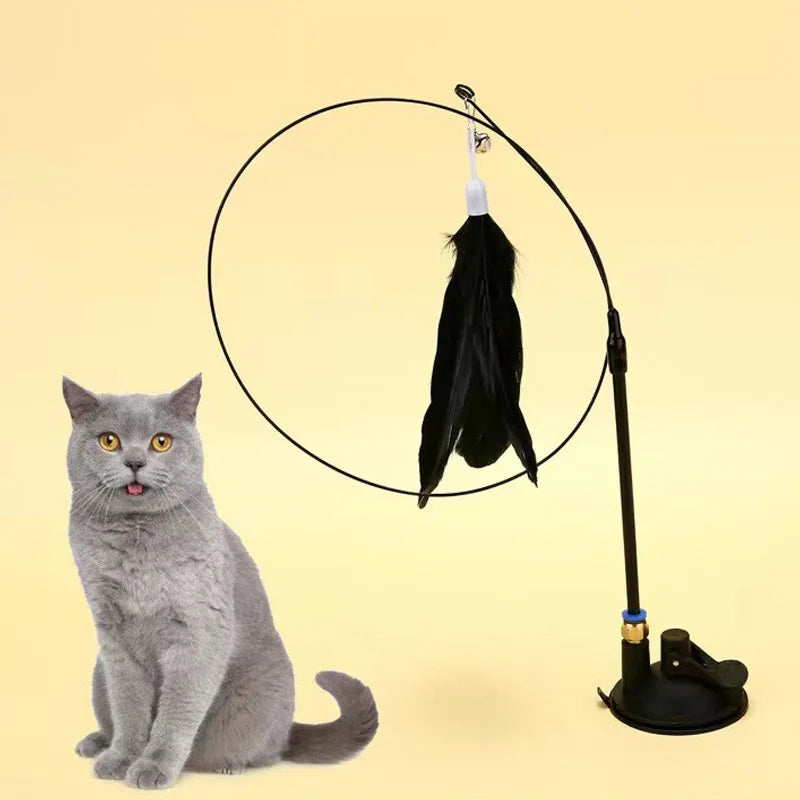 interactive Feather Wand Cat Toy