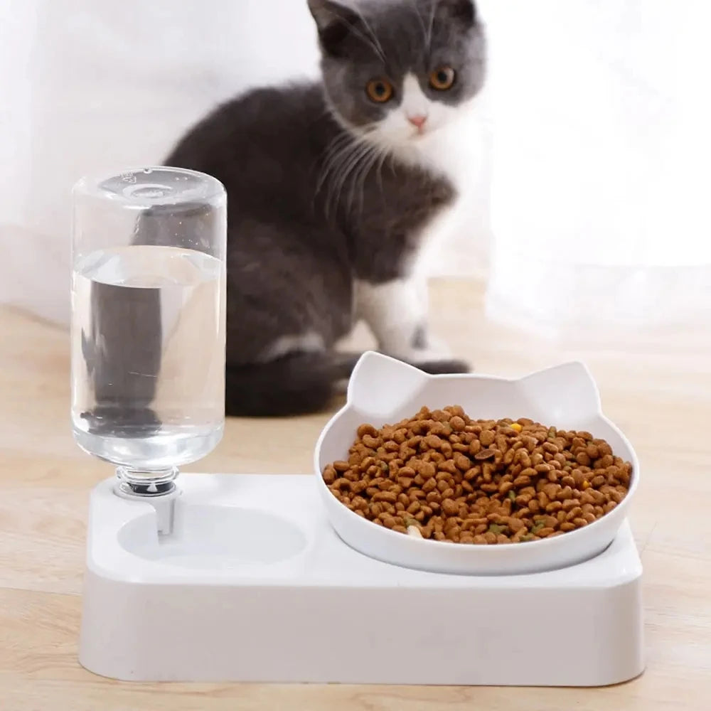 Dual-purpose Ergonomic Pet Food Bowl